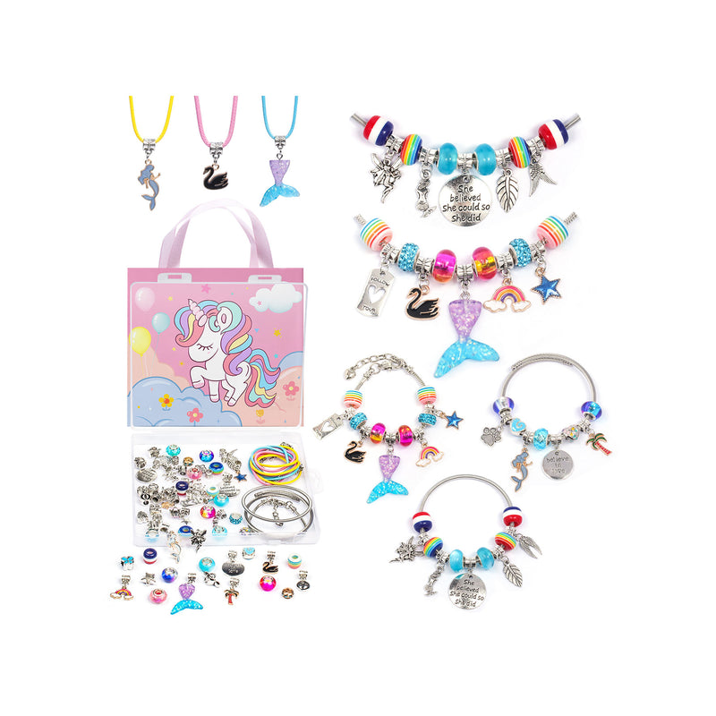 Poppy Crafts Jewellery Making Kit  - Pink Unicorn