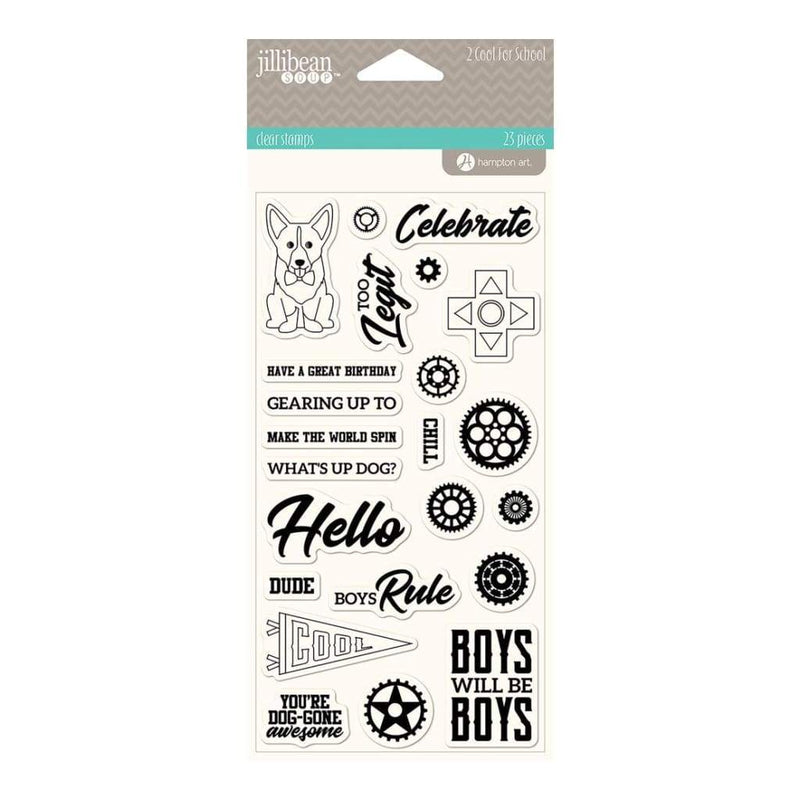 Jillibean Soup 2 Cool For School Clear Stamps