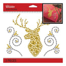 Jolees Boutique Dimensional Stickers Bling Deer Head Silhouette