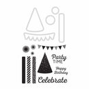 Kaisercraft Dies & Stamps Party Time .5 inch X.5 inch To 2.5 inch X2.25 inch