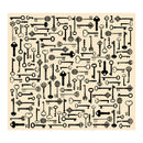 7 Gypsies Collage Tissue Paper 20"x30" - Keys 4 Sheets