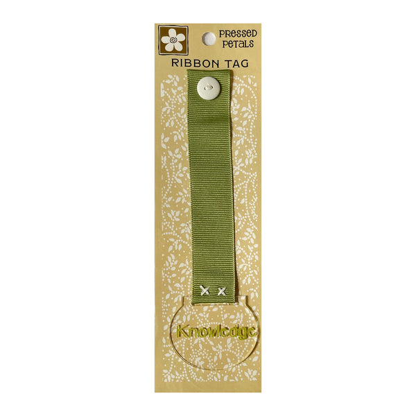 Pressed Petals Ribbon Tag - Knowledge*