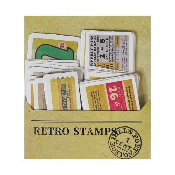 Poppy Crafts Retro Stamp Stickers No.1