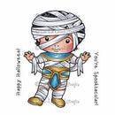 La-La Land Cling Mount Rubber Stamps 4In. X3in.  Egyptian Mummy Luka