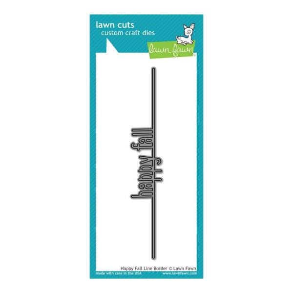 Lawn Cuts Custom Craft Die Happy Fall Line Border