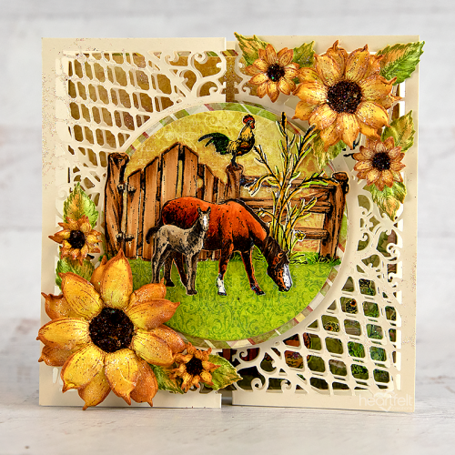 Heartfelt Creations Cut & Emboss Dies - Barnyard Accents