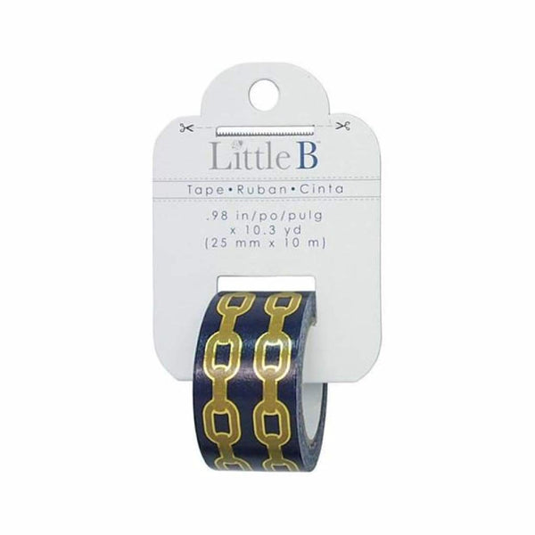 Little B Decorative Foil Tape 25Mmx10m - Gold Foil Chains