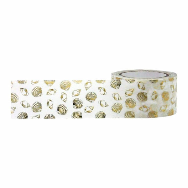 Little B Decorative Foil Tape 25mmX10m Gold Foil Seashell