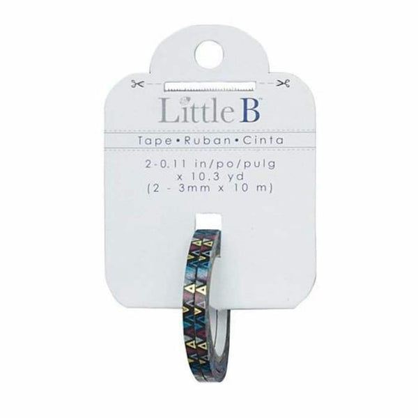 Little B Decorative Foil Tape 3Mmx10m Multi Triangles