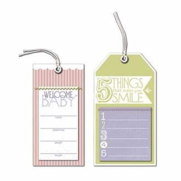 Little Yellow Bicycle - Tiny Princess - Specialty Stitched Canvas & Cardstock Tags