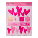 Heidi Grace A4 Shape Decorations - Plastic Embellishments - Love of my Life*