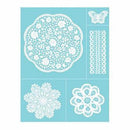 Martha Stewart Adhesive Glass Silkscreen - Doily Lace