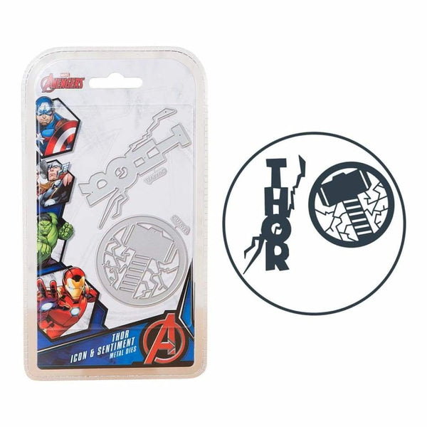 Marvel Avengers Die Set Thor Icon & Sentiment