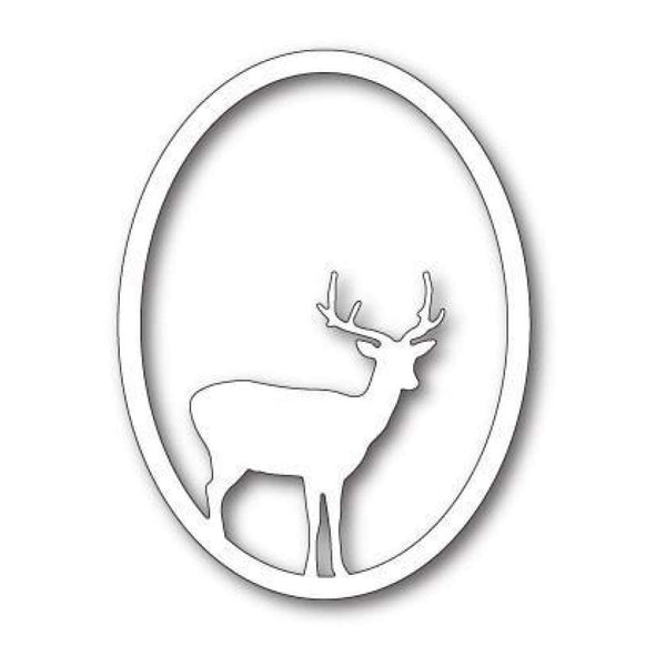 Memory Box Die - Single Deer Oval