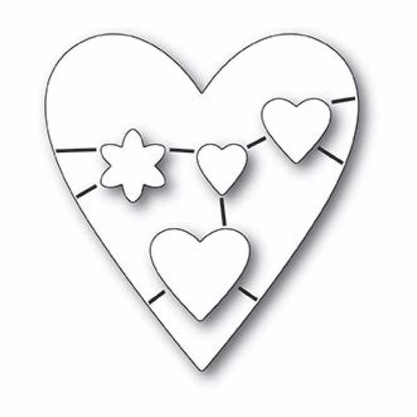 Memory Box Open Studio Dies - Wirework Hearts die set