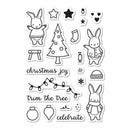 Memorybox - Holiday Bunnies Clear Stamp Set Die