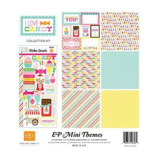 Mini Themes - I Love Candy - 12X12 Collection Kit