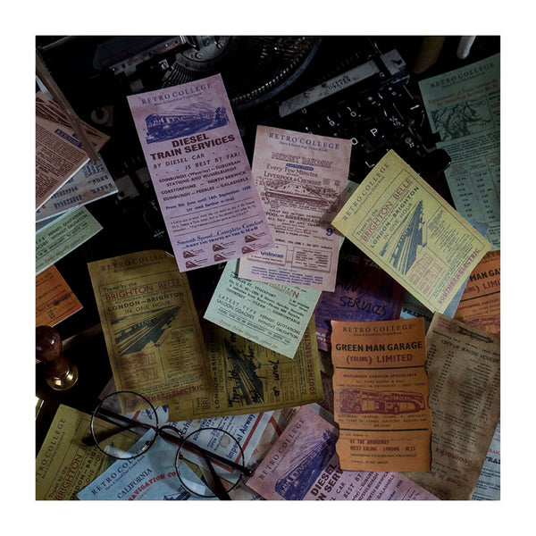 Poppy Crafts Retro College Collection - Ticket Collector - Time Table*