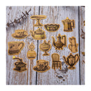 Poppy Crafts Fate Symphony Gold Foil Sticker collection - Vintage Tea