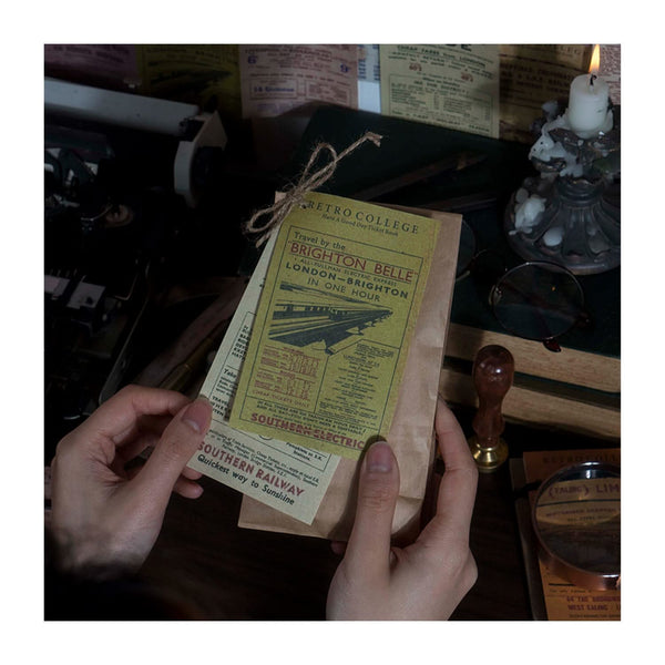 Poppy Crafts Retro College Collection - Ticket Collector - Time Table*