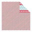 My Mind's Eye - Cupid's Arrow Collection No. 14 - Foiled Double-Sided Cardstock 12"X12" - Chevron