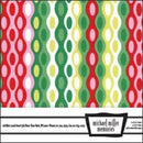 Michael Miller Memories - Lava Lamp Santa 12x12 fabric paper (pack of 5)