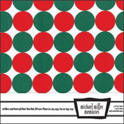 Michael Miller Memories - Disco Dot Santa 12x12 fabric paper (pack of 5)