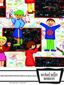 Michael Miller Memories - Half Yard - Doodle 101 (fabric piece measures 18x44 inch - 100% Cotton Fabric)