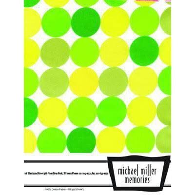 Michael Miller Memories - Half Yard - Disco Dot Citrus*
