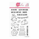 Mudra Hip Hip Hippo 6 inch x 4 inch Stamp Set