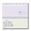 My Minds Eye - Girl Lay-Over Layout  - 12X12 Inch - Acid Free