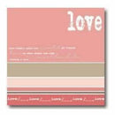 My Minds Eye - Love Lay-Over Layout  - 12X12 Inch - Acid Free