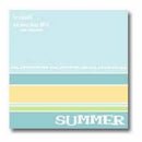 My Minds Eye - Summer Lay-Over Layout  - 12X12 Inch - Acid Free