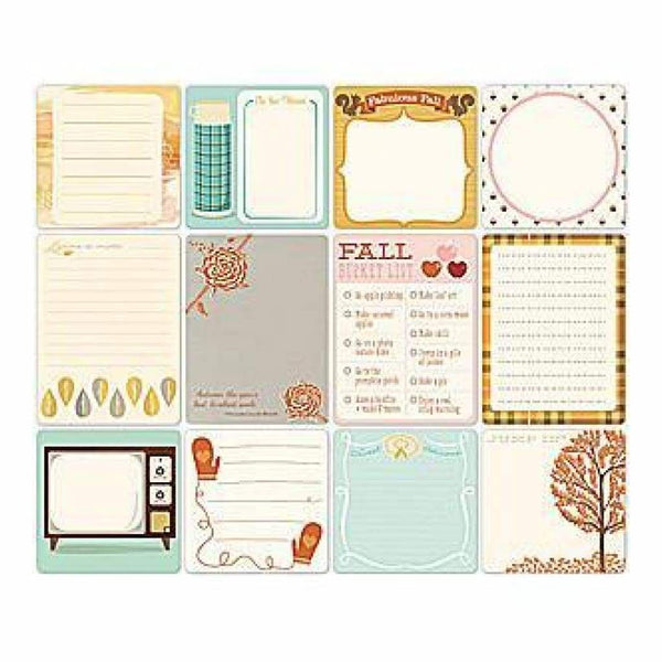 October Afternoon - Daily Flash Apple Cider Cardstock Die-Cuts Memory Cards
