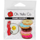Oh Hello Enamel Pins 2 pack - Breakfast*