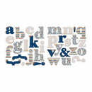 Paper Loft - Ww Blue Jeans Die Cut Monograms