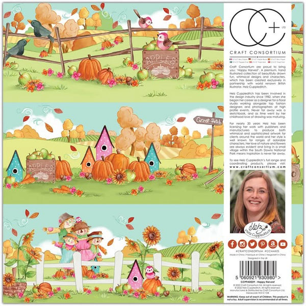Craft Consortium Double-Sided Paper Pad 6"x 6" 40 pack - Happy Harvest*