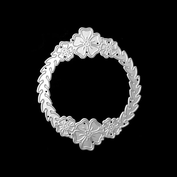 Poppy Crafts Dies - Floral Wreath #3 Die Design