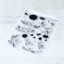 Pinkfresh Studio Clear Stamp Set 6 inchX8 inch Inked Florals