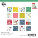 PinkFresh Studio - Single-Sided Paper Pack 6 inchX6 inch 32 pack - Home For The Holidays, 16 Designs/2 Each*