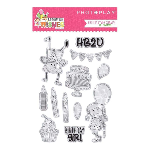 PhotoPlay Photopolymer Stamp Birthday Girl Wishes