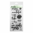 Picket Fence Studios 4 inch X8 inch  Stamp Set Simply Wonderful