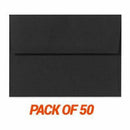Poppy Crafts - 5Inch X7inch Black Envelopes - 50 Pack