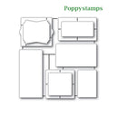 Poppystamps - Art Deco Frames and Phrases die set