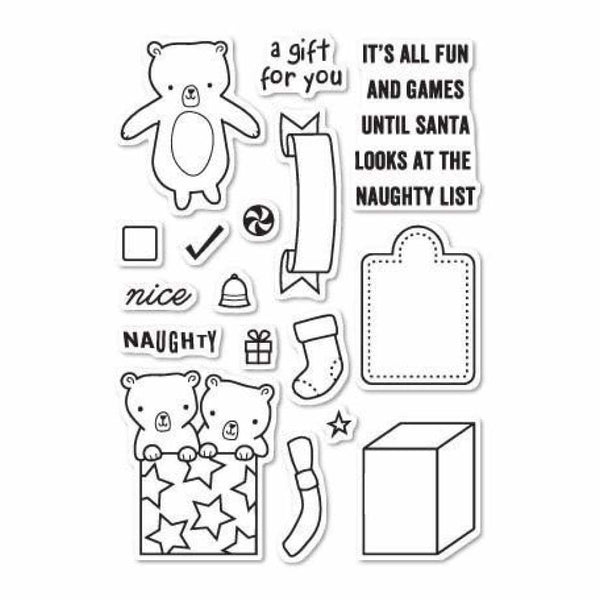 Poppystamps - Naughty Or Nice Clear Stamp Set Die