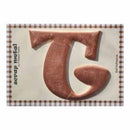 Pressed Petals - Letter T - Large - Copper