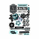 Prima Marketing Zella Teal Rubber Shapes