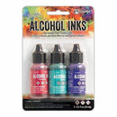 Ranger - Tim Holtz Alcohol Ink .5Oz 3 Pack - Beach Deco-Flamingo/Patina/Amethyst