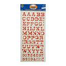 Cardstock Alpha Stickers Red*