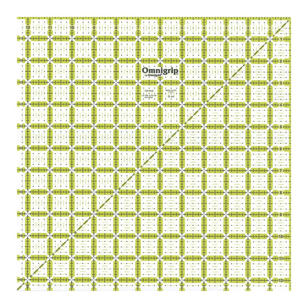 Dritz - Omnigrip By Omnigrid - Non-Slip Quilters Ruler 12.5 inch X12.5 –  CraftOnline